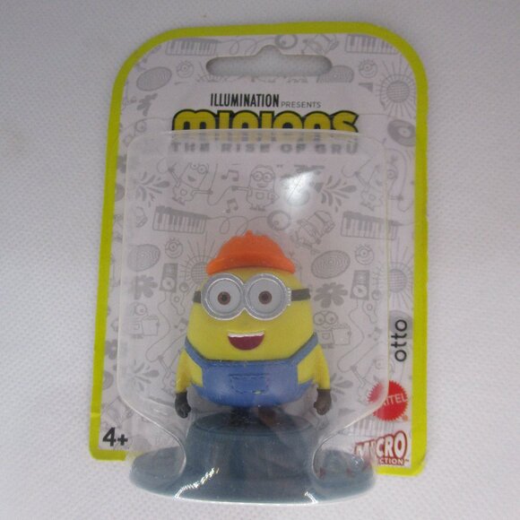Mattel Other - NEW Minions Rise Of Gru Otto Mattel Mini Figurine Toy Cake Toppers collectible